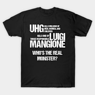 Luigi Mangione (White Text) T-Shirt